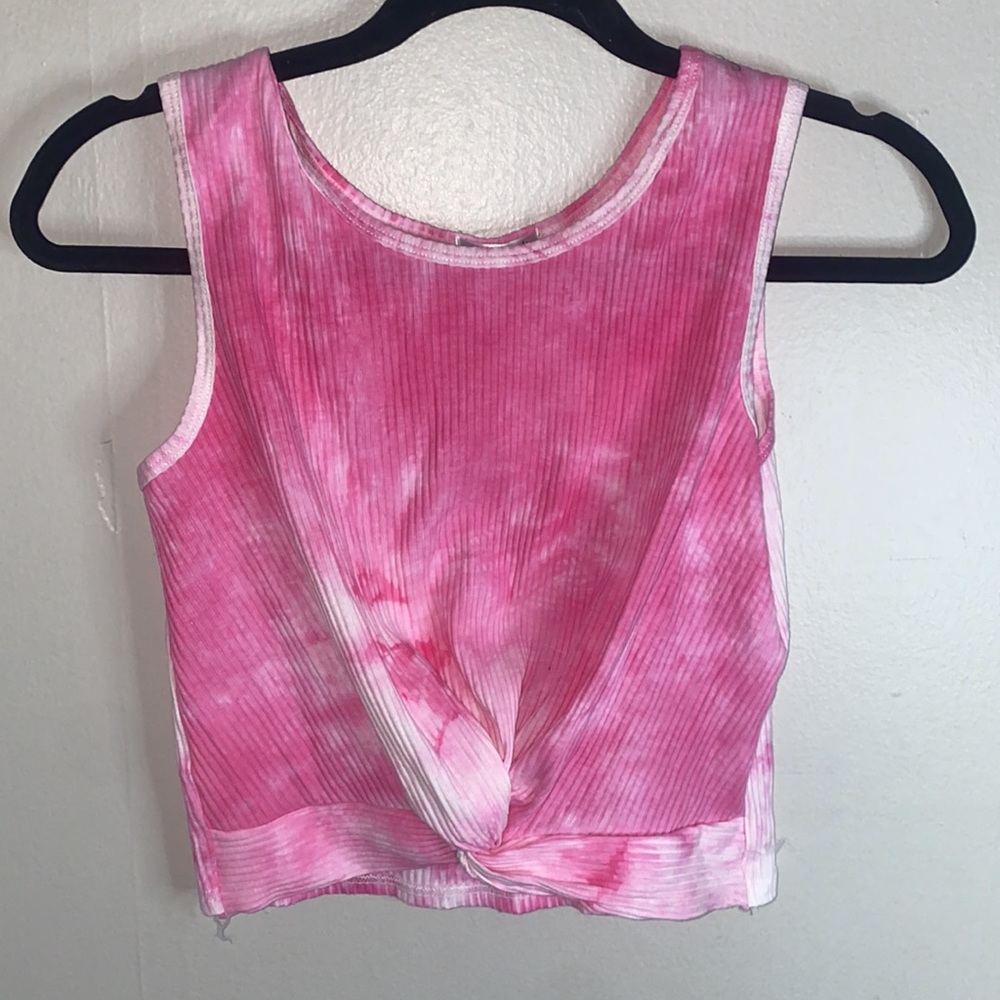 🎈Adorable ribbed 2 piece pink tie dye set! - Picture 2 of 9